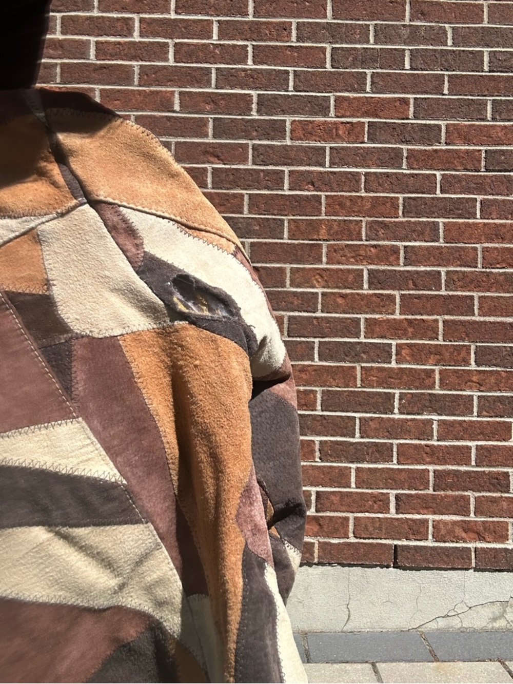 Y2K patchwork suede afghan jacket - Picture 15 of 15